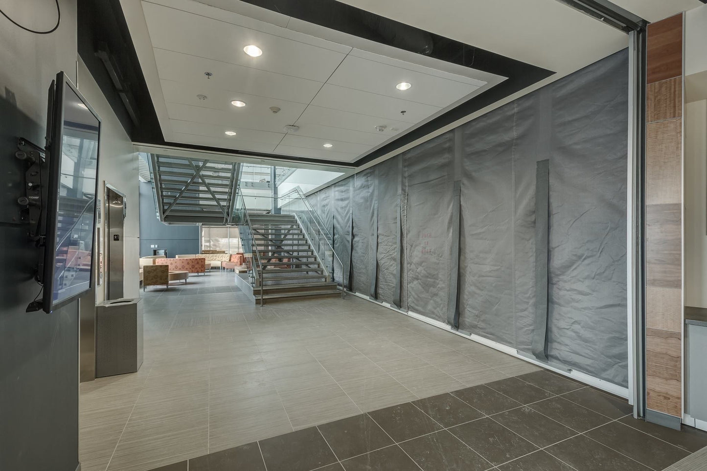 FireFighter® Model D200E | Coiling Fire Curtain with Egress (20-min UL 10B)